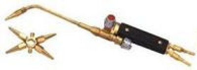 Welding torch with metal handle